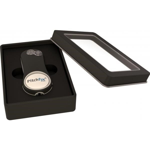 Pitchfix Hybrid 2.0/Fusion gift tin box (transparant deksel), zwart