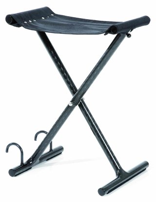 JuStar golfer seat, carbon zwart