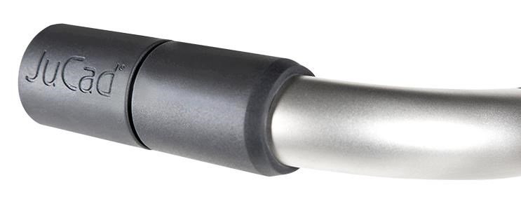 JuCad Rubberized Trolley Handle/Cold Protection voor JuCad trolleys van titanium