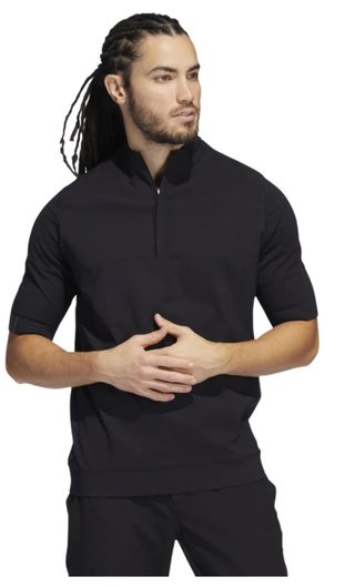 Adidas Primeknit Statement 1/4 heren sweater, zwart
