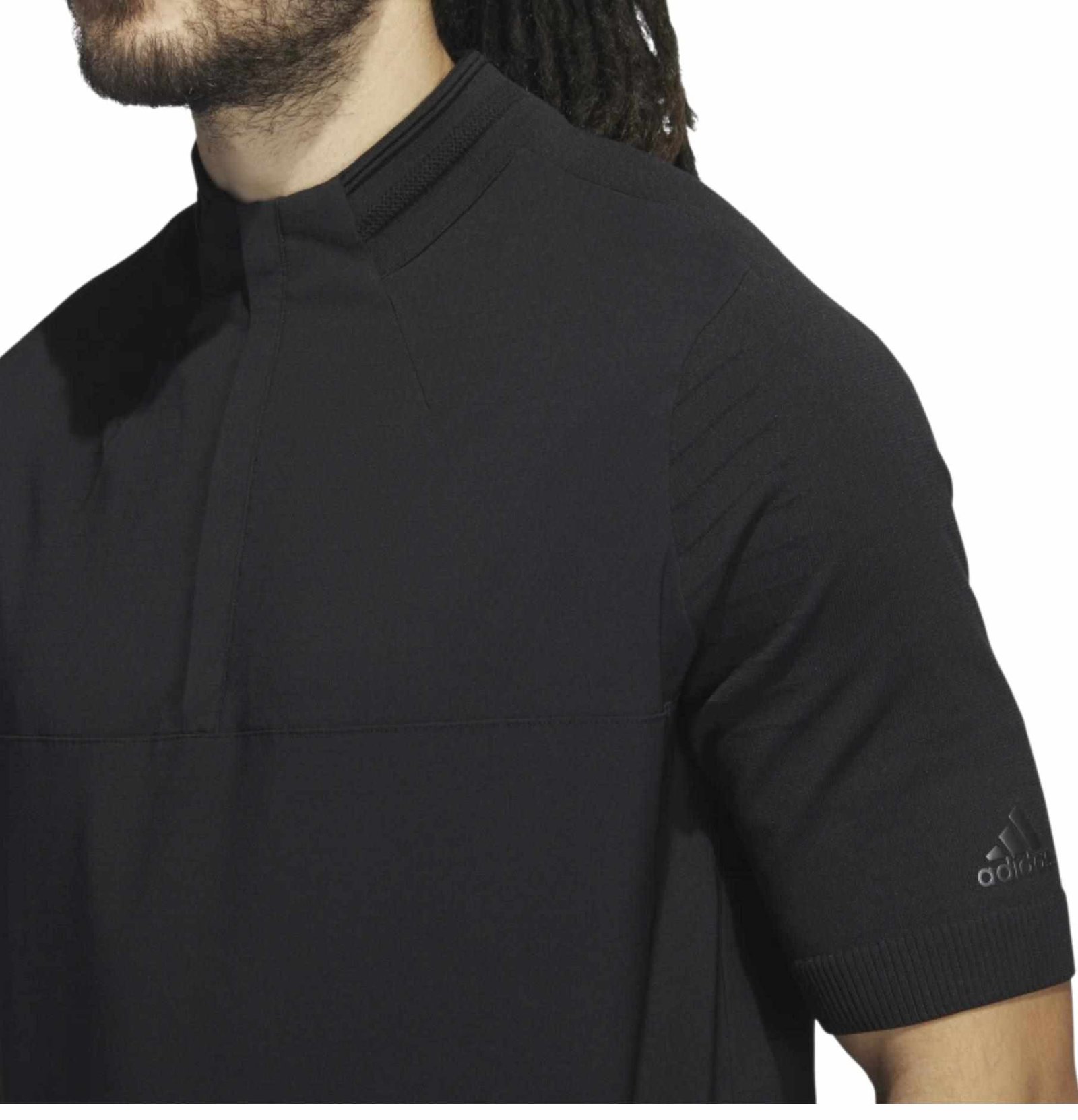 Adidas Primeknit Statement 1/4 heren sweater, zwart