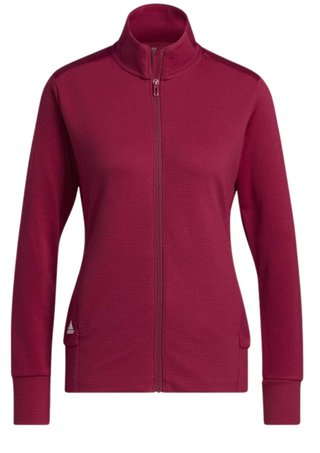 Adidas Textured Full-Zip dames sweatshirt, legacy burgundy