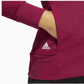 Adidas Textured Full-Zip dames sweatshirt, legacy burgundy
