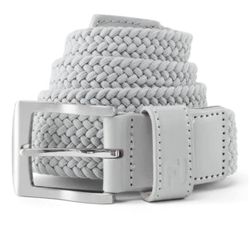 FootJoy Braided heren riem, grijs