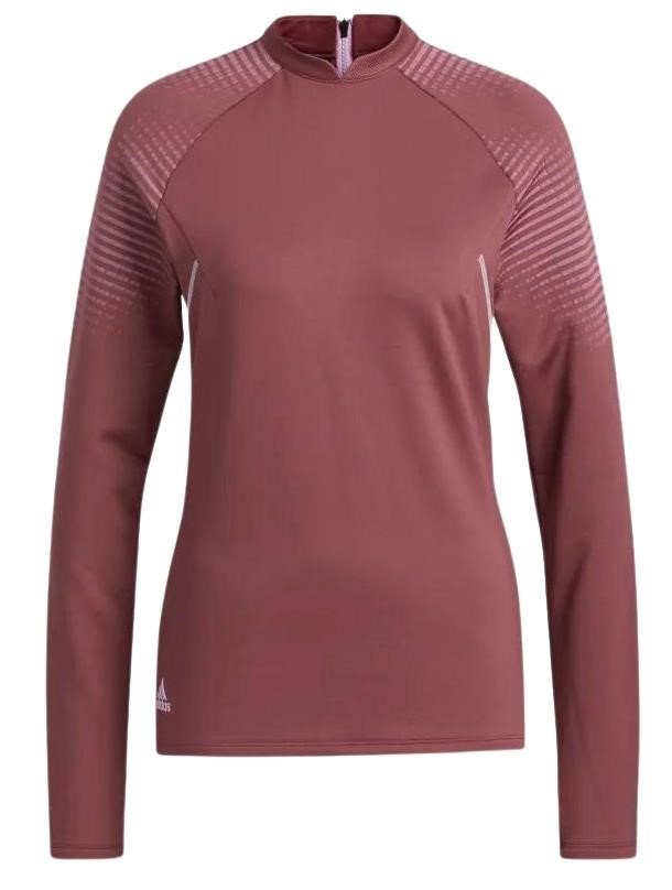 Adidas Cold Rdy Long Sleeve Mock dames sweatshirt, bordeauxrood