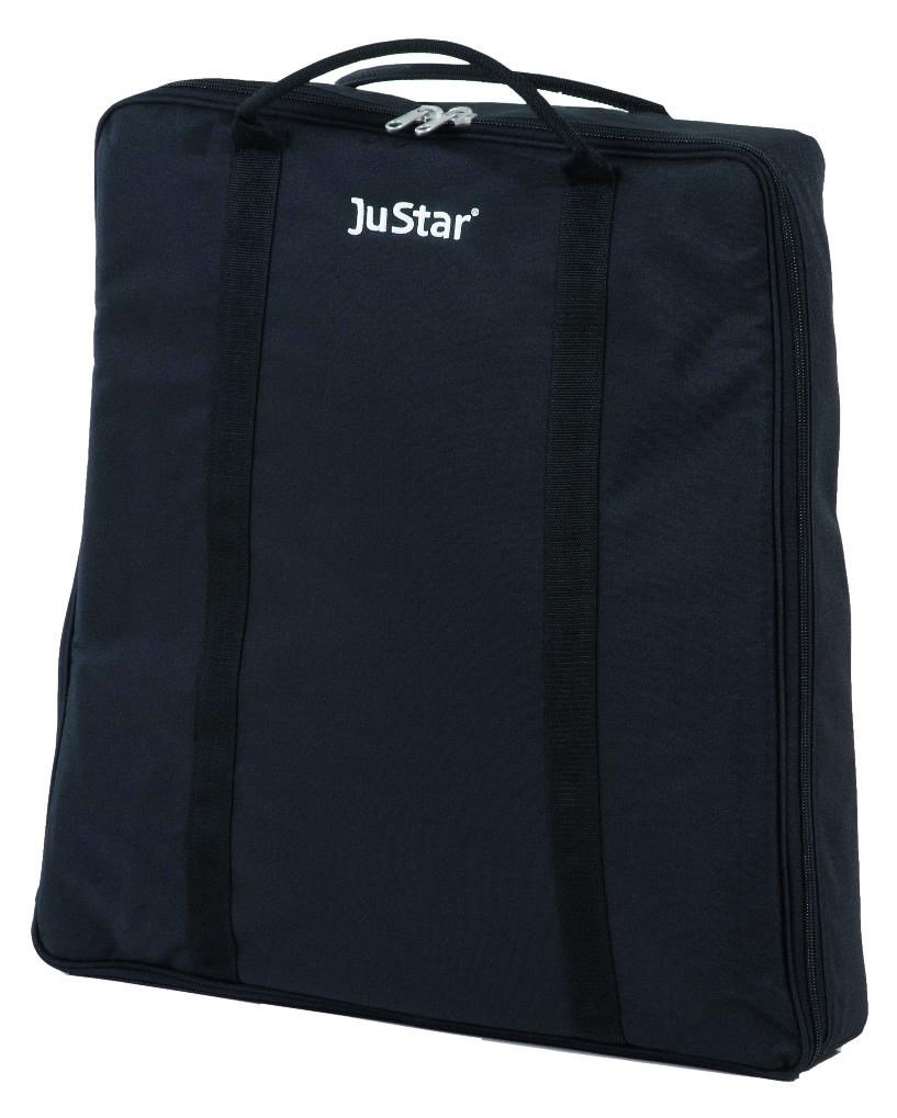 JuStar carry bag (Silver/Black Series, Silver manual, Carbon Light) cart bag, zwart