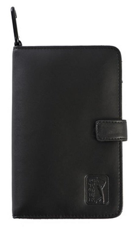 PGA Tour Real Leather Score Card and Accessory Wallet, zwart