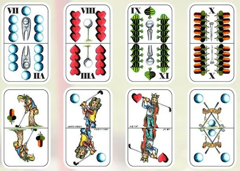 Ostatní Golfové hrací karty pro mariáš, limitovaná edice Klasik golfaccessoire