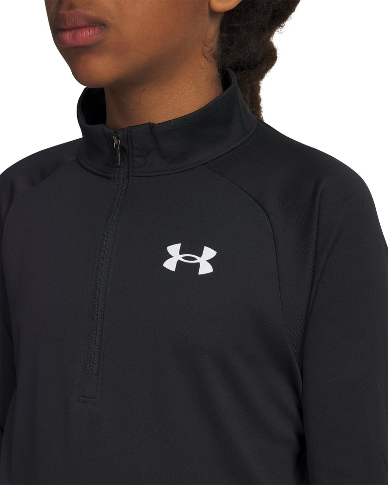 Under Armour Tech 2.0 1/2 Zip junior sportshirt, zwart