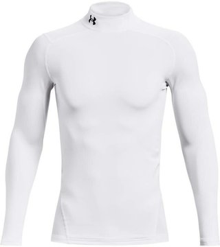 Under Armour ColdGear® Compression Mock heren thermoshirt, wit