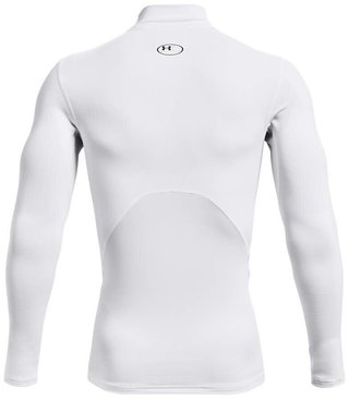 Under Armour ColdGear® Compression Mock heren thermoshirt, wit
