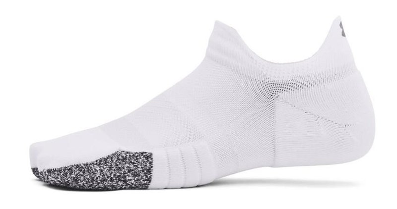 Under Armour Breathe 2 No Show Tab dames sokken (2 paar), wit, EU 36-44,5