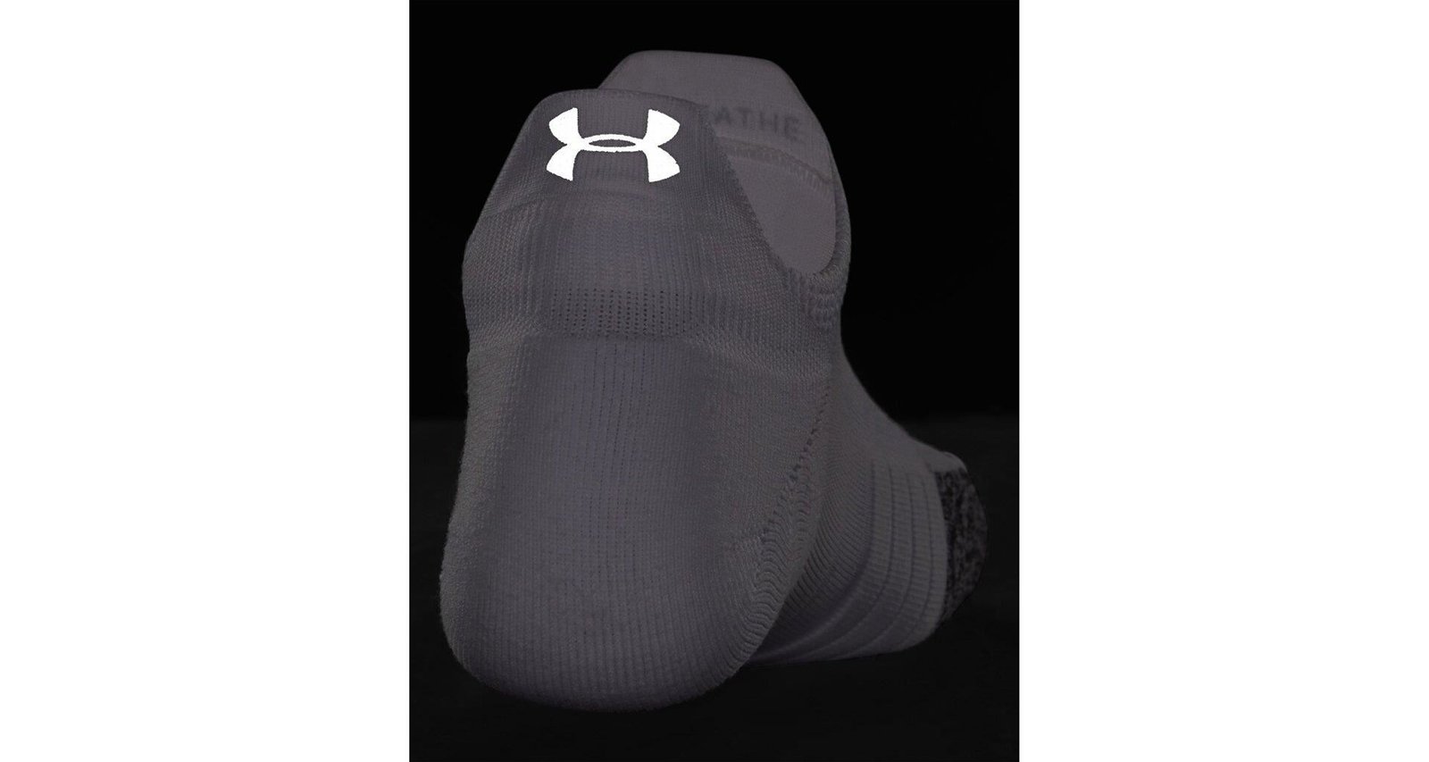 Under Armour Breathe 2 No Show Tab dames sokken (2 paar), wit, EU 36-44,5