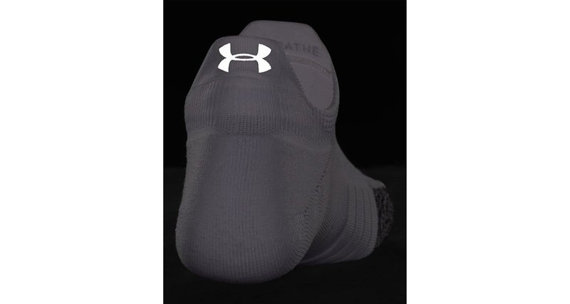 Under Armour Breathe 2 No Show Tab dames sokken (2 paar), wit, EU 36-44,5