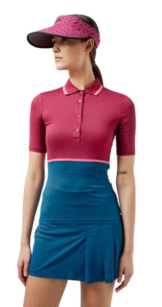 J.Lindeberg Odella dames polo, anemone
