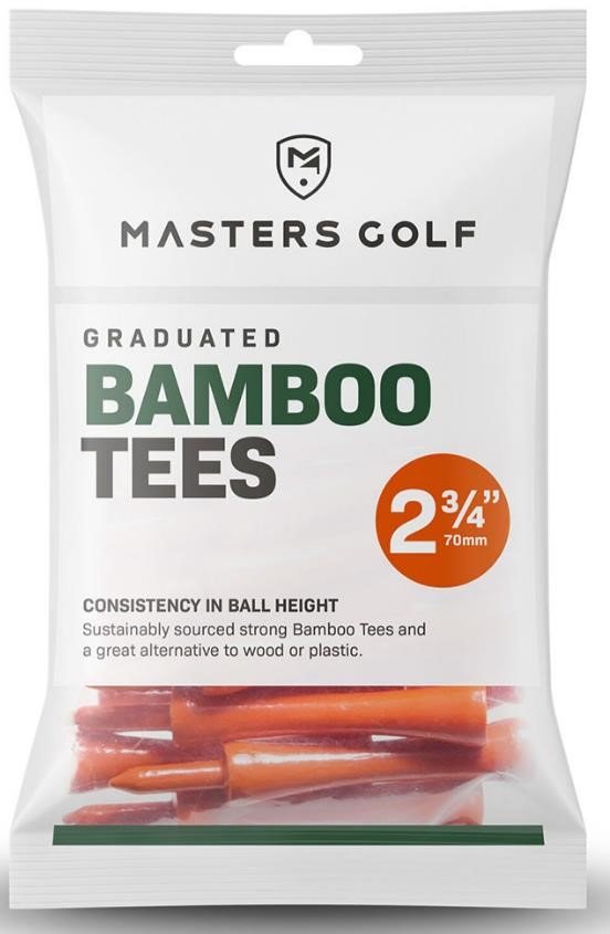 Masters Golf Masters Graduated Bamboo tees 70mm (2 3/4"), 20 stuks, oranje
