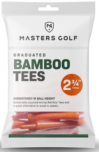 Masters Golf Masters Graduated Bamboo tees 70mm (2 3/4"), 20 stuks, oranje
