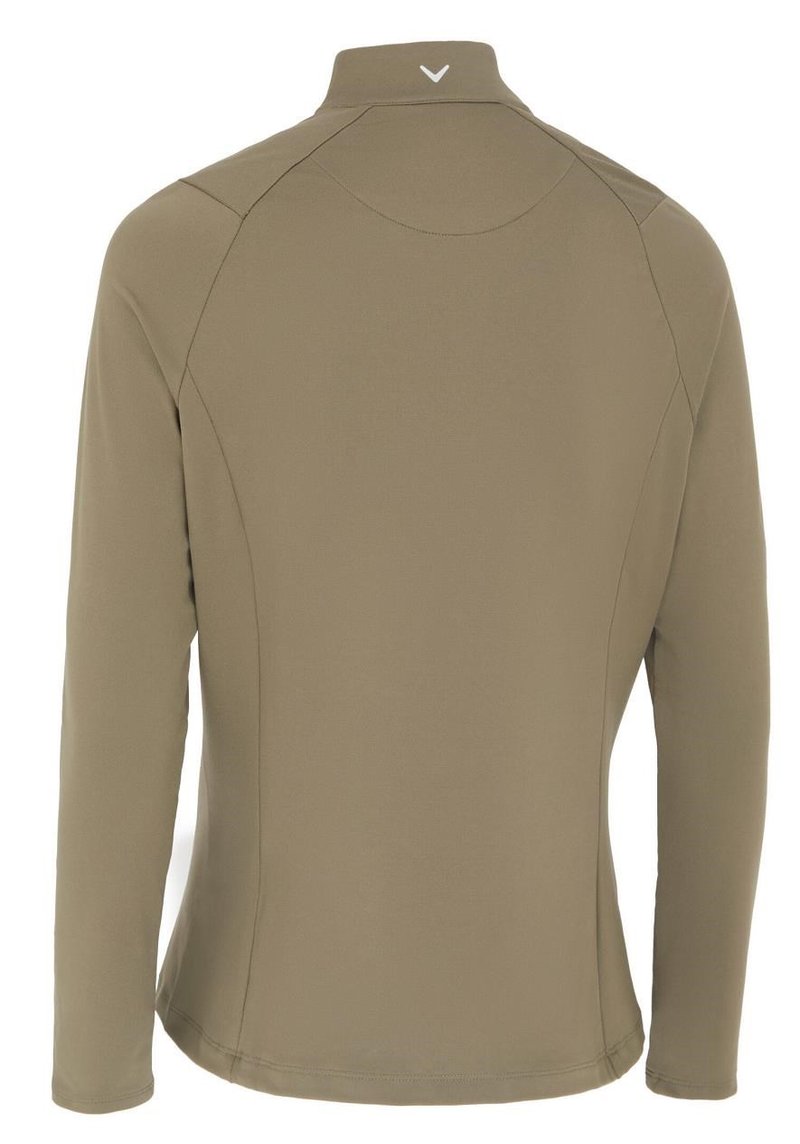 Callaway Thermal Longsleeve Fleece Back Jersey dames polo, industrial green