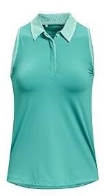 Under Armour Iso-Chill Sleeveless dames polo, groen