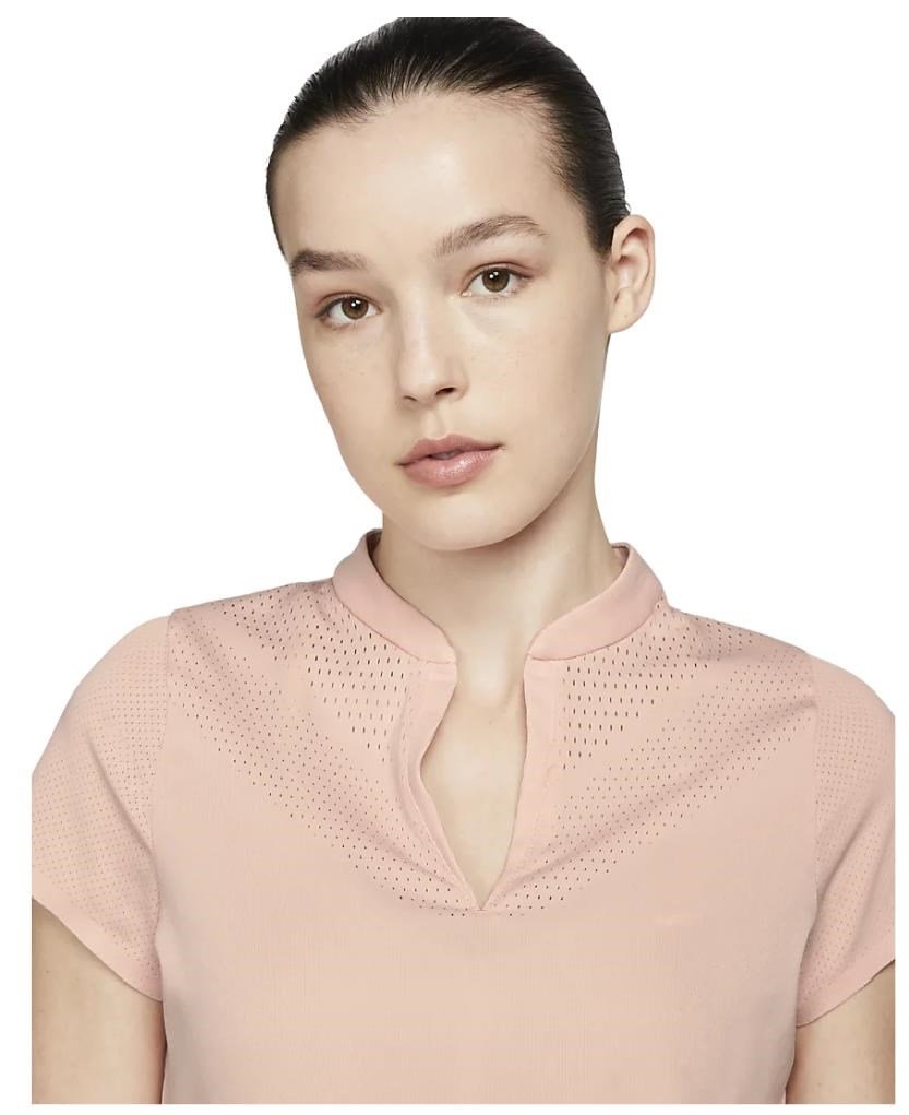 Nike Dri-FIT ADV Ace dames polo, lichtoranje