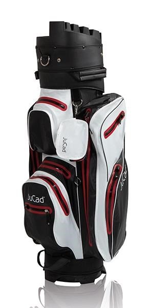 JuCad Manager Dry cart bag, zwart/wit/rood