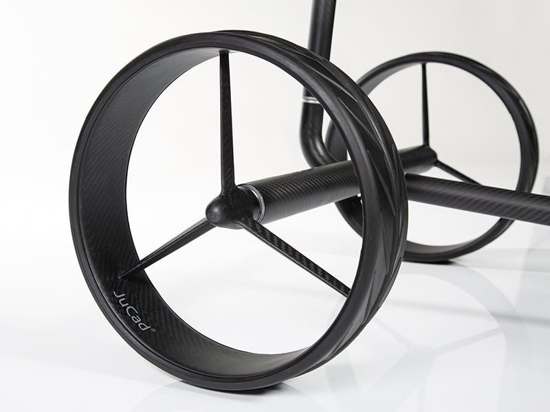 JuCad Carbon Travel Nero SV 2.0 elektrische trolley, zwart