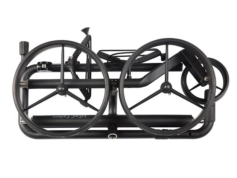 JuCad Carbon Travel Nero SV 2.0 elektrische trolley, zwart