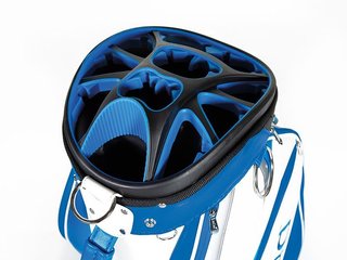 JuCad Pro cart bag, blauw/wit