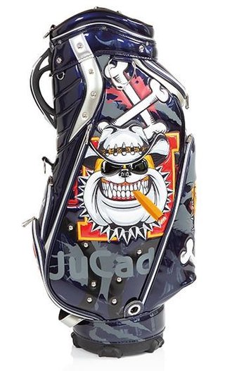 JuCad Luxury cart bag, blauw/wit
