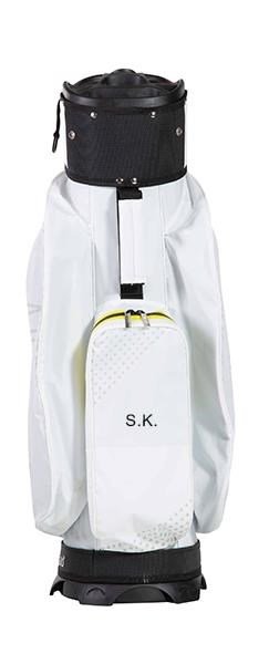 JuCad Silence Dry cart bag, wit/geel