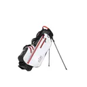 JuCad Waterproof 2in1 stand bag, zwart/wit/rood