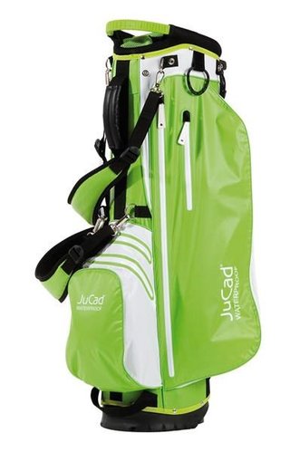 JuCad Waterproof 2in1 stand bag, groen/wit