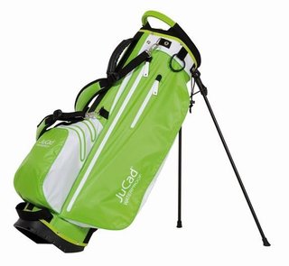 JuCad Waterproof 2in1 stand bag, groen/wit