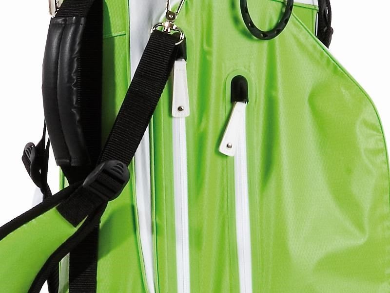 JuCad Waterproof 2in1 stand bag, groen/wit