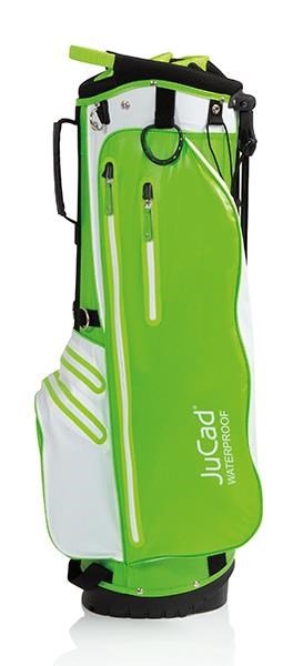 JuCad Waterproof 2in1 stand bag, groen/wit