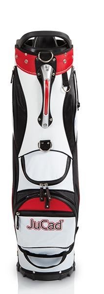 JuCad Bag To Roll cart bag met wielen, zwart/wit/rood