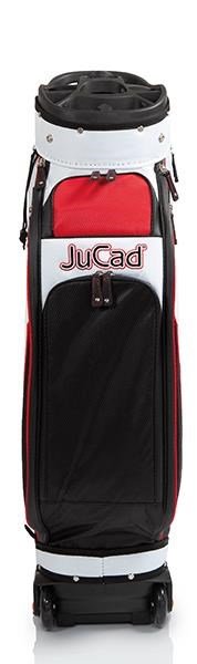 JuCad Bag To Roll cart bag met wielen, zwart/wit/rood