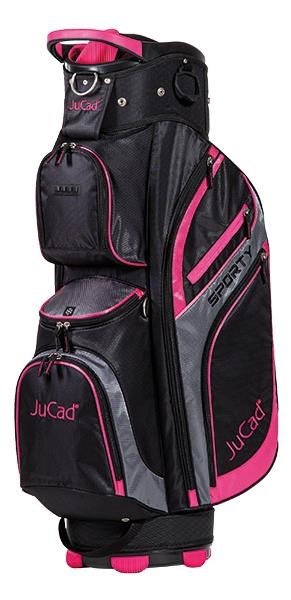 JuCad Sporty cart bag, zwart/roze