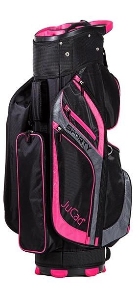JuCad Sporty cart bag, zwart/roze