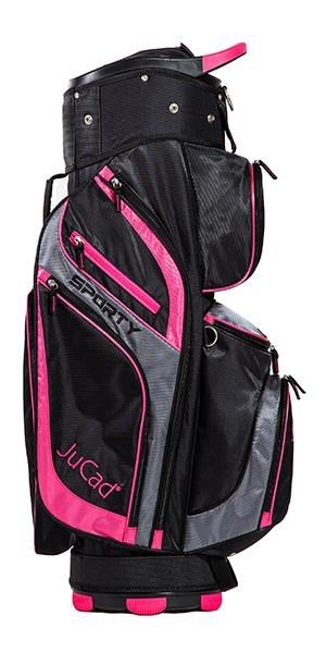 JuCad Sporty cart bag, zwart/roze