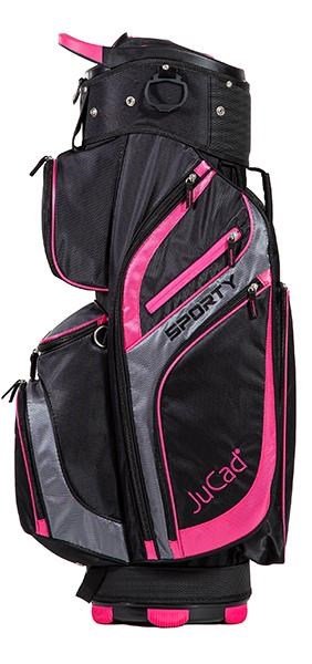JuCad Sporty cart bag, zwart/roze