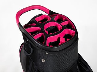 JuCad Sporty cart bag, zwart/roze