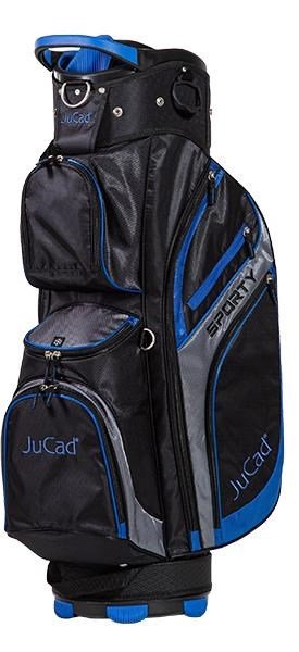 JuCad Sporty cart bag, zwart/blauw