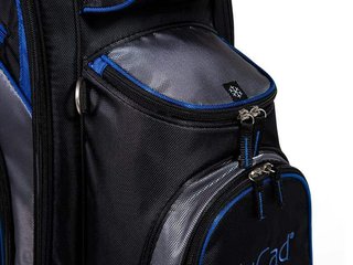 JuCad Sporty cart bag, zwart/blauw