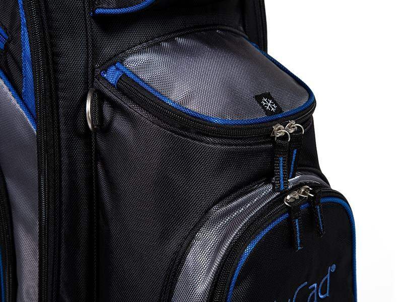 JuCad Sporty cart bag, zwart/blauw