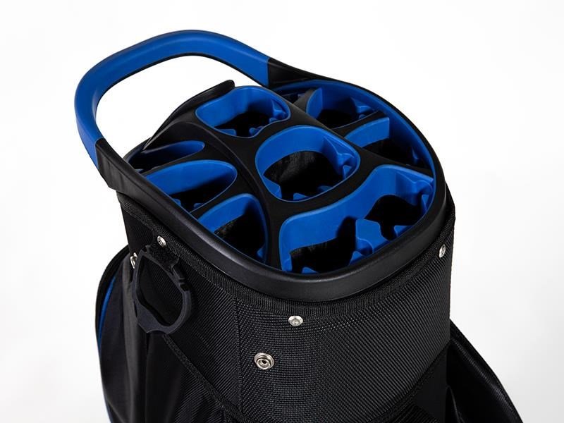 JuCad Sporty cart bag, zwart/blauw