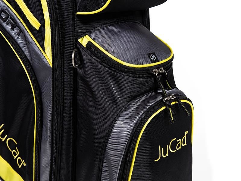JuCad Sporty cart bag, zwart/geel