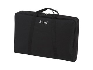 JuCad Carbon Shine handmatige trolley met 3 wielen, glanzend zwart + draagtas JTT