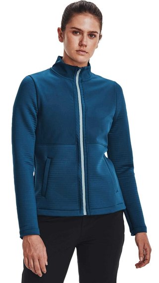 Under Armour Storm Daytona FZ dames sweatshirt, petrolblauw