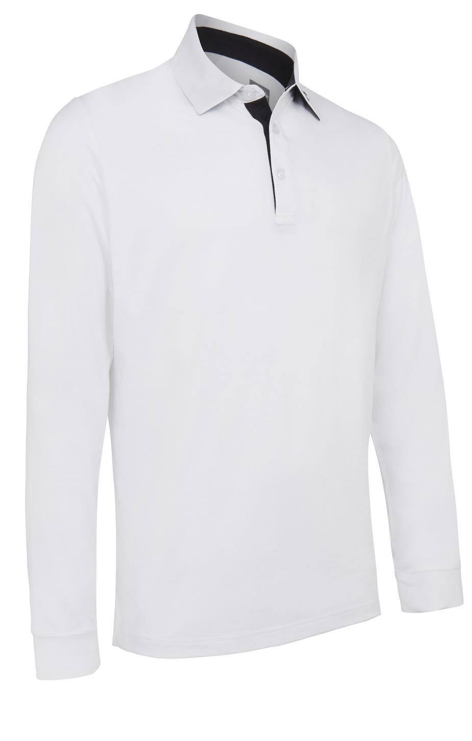 Callaway Long Sleeve Performance heren polo, helderwit